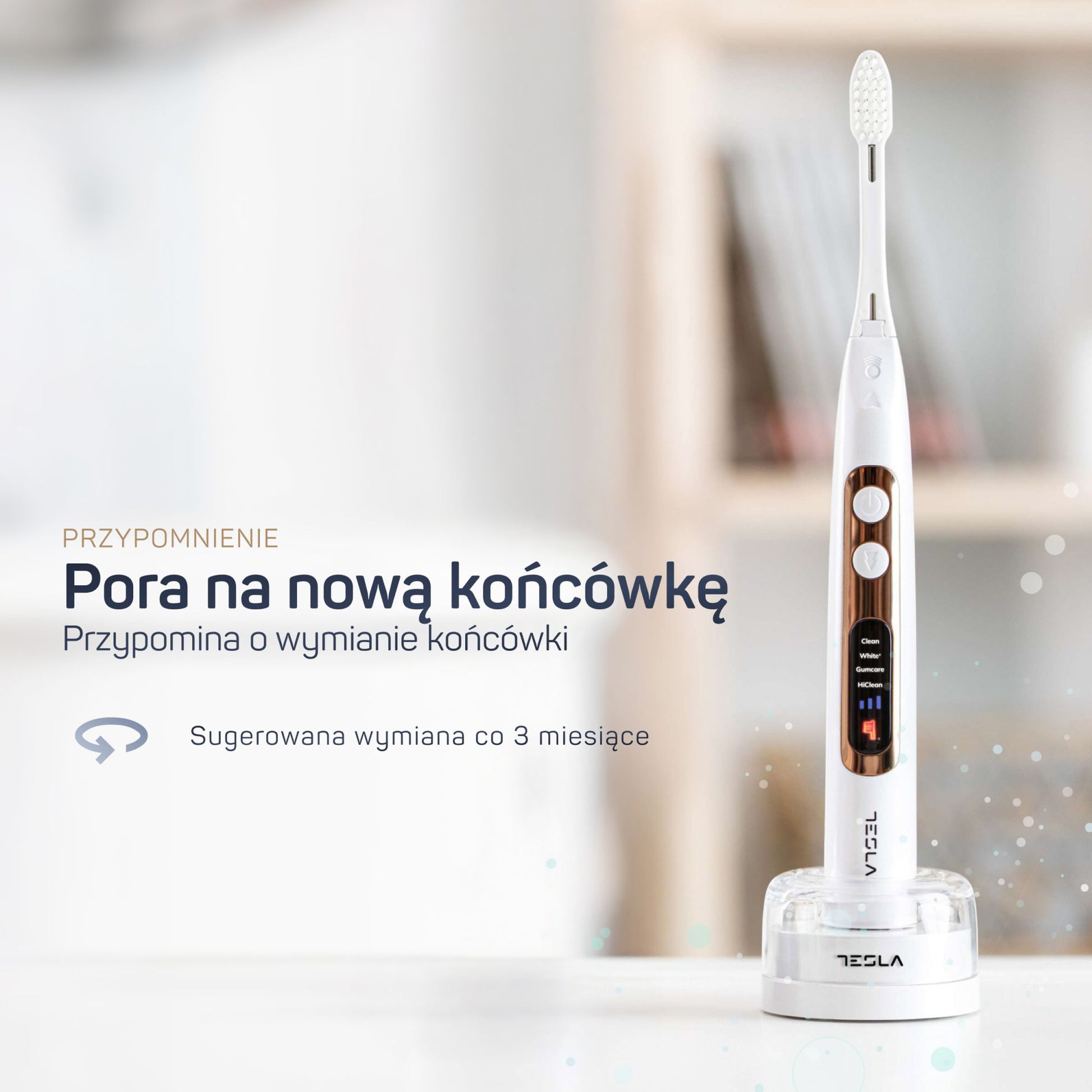 TESLA Premium perłowa biel – jonowa technologia usuwania płytki nazębnej