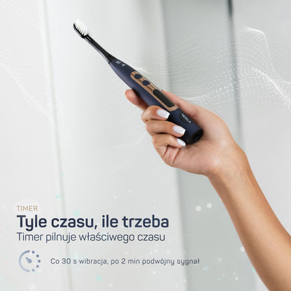 TESLA Premium matowy granat – elegancki design, widok z boku