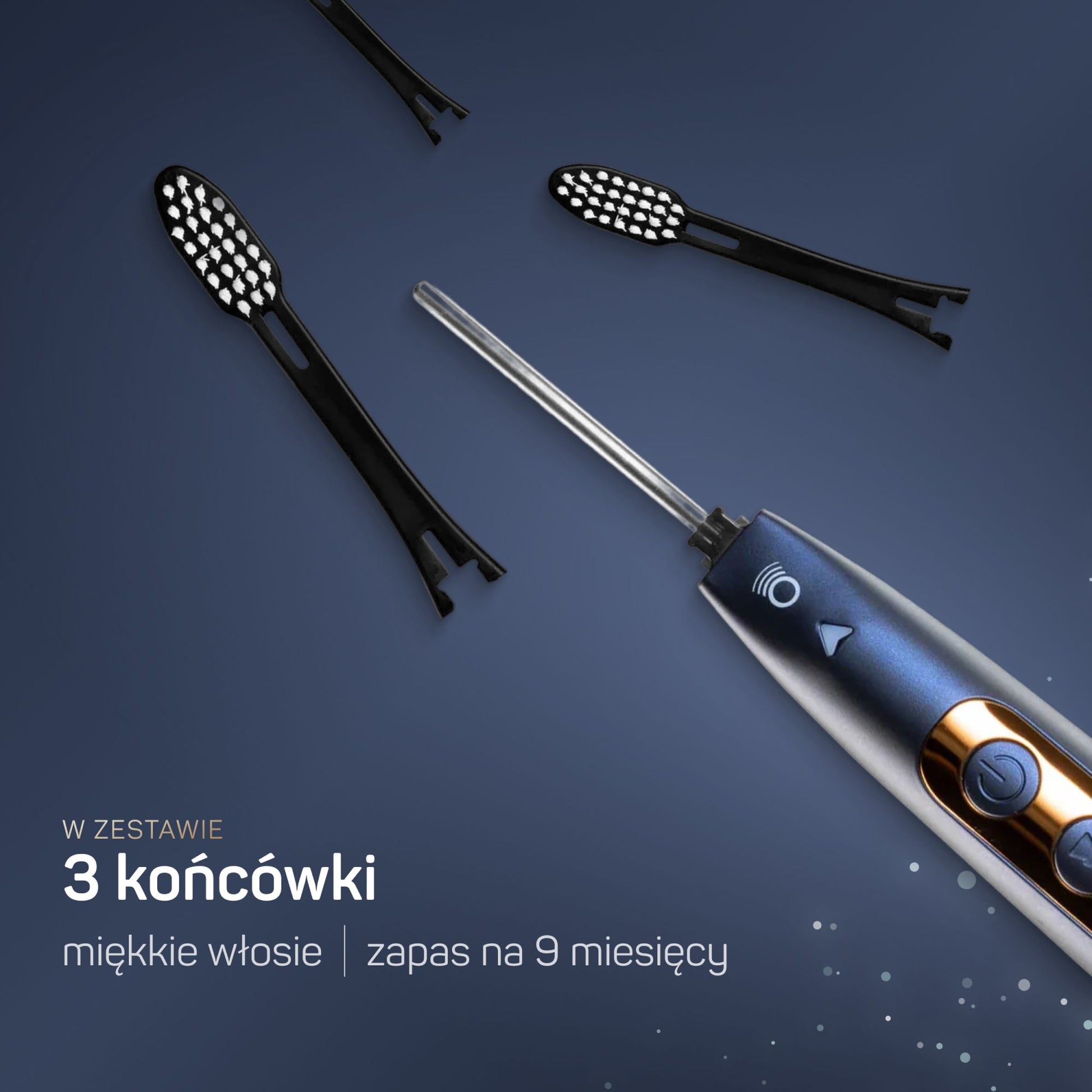 Opakowanie szczoteczki sonicznej TESLA Premium matowy granat – zestaw premium